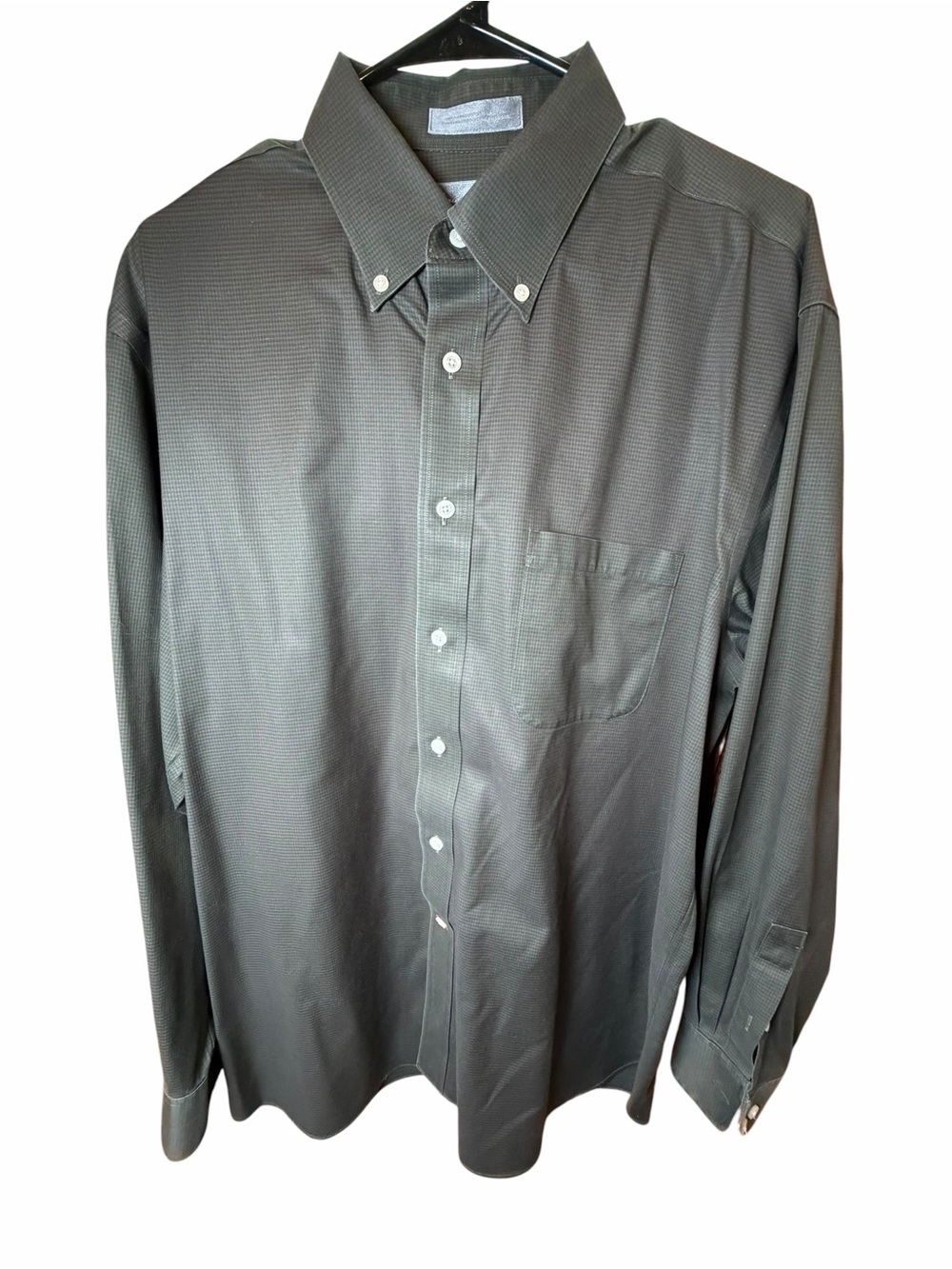 Daniel Cremieux Men's Button-Down Dress Shirt in Olive Green